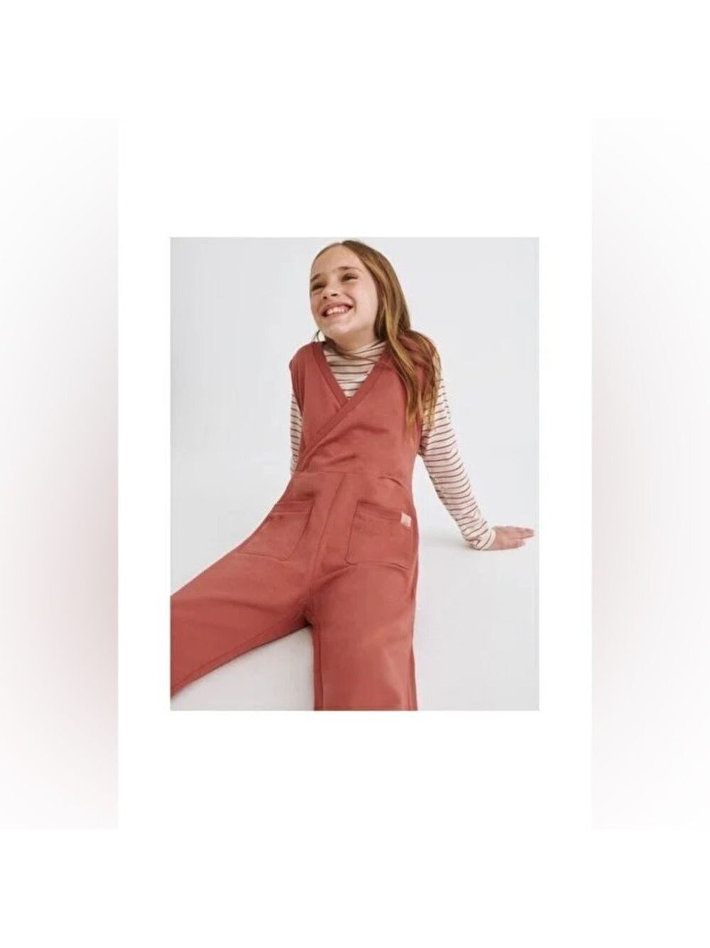 Size 8 Girls Mayoral Rust Jumpsuit for Kids